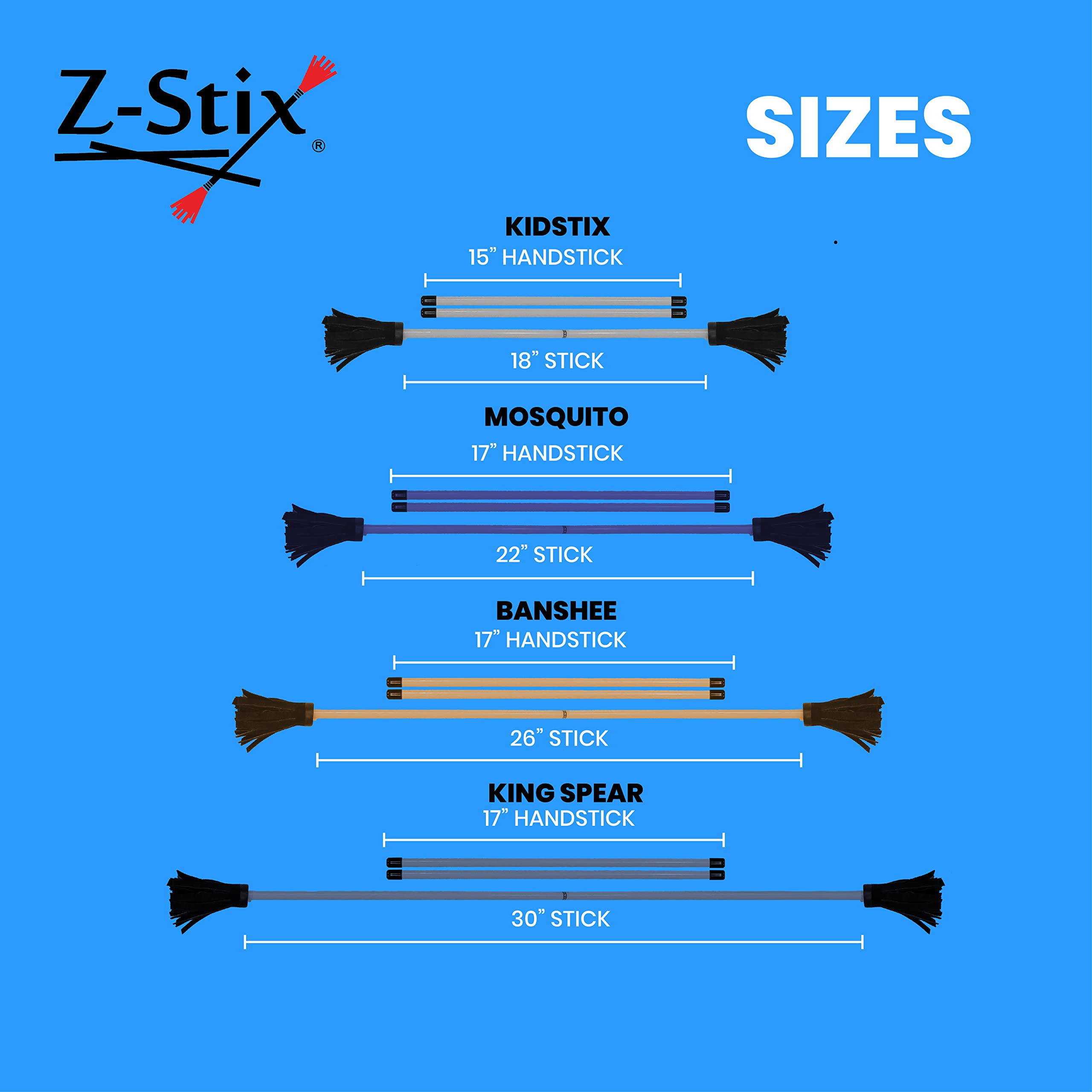 Amazon.com: Z-Stix - Juggling Flower Sticks - Solid Series